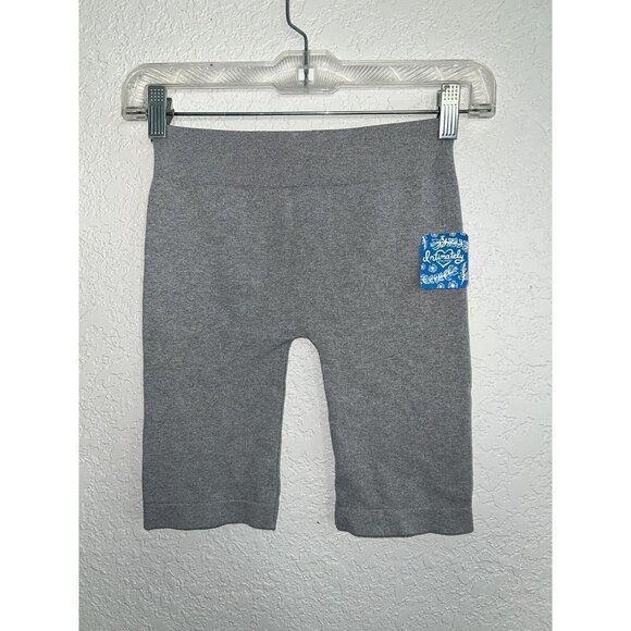 Free People Seamless Bike Short High Rise Heather Gray Shorts Size XS/S NWT B - Picture 4 of 8